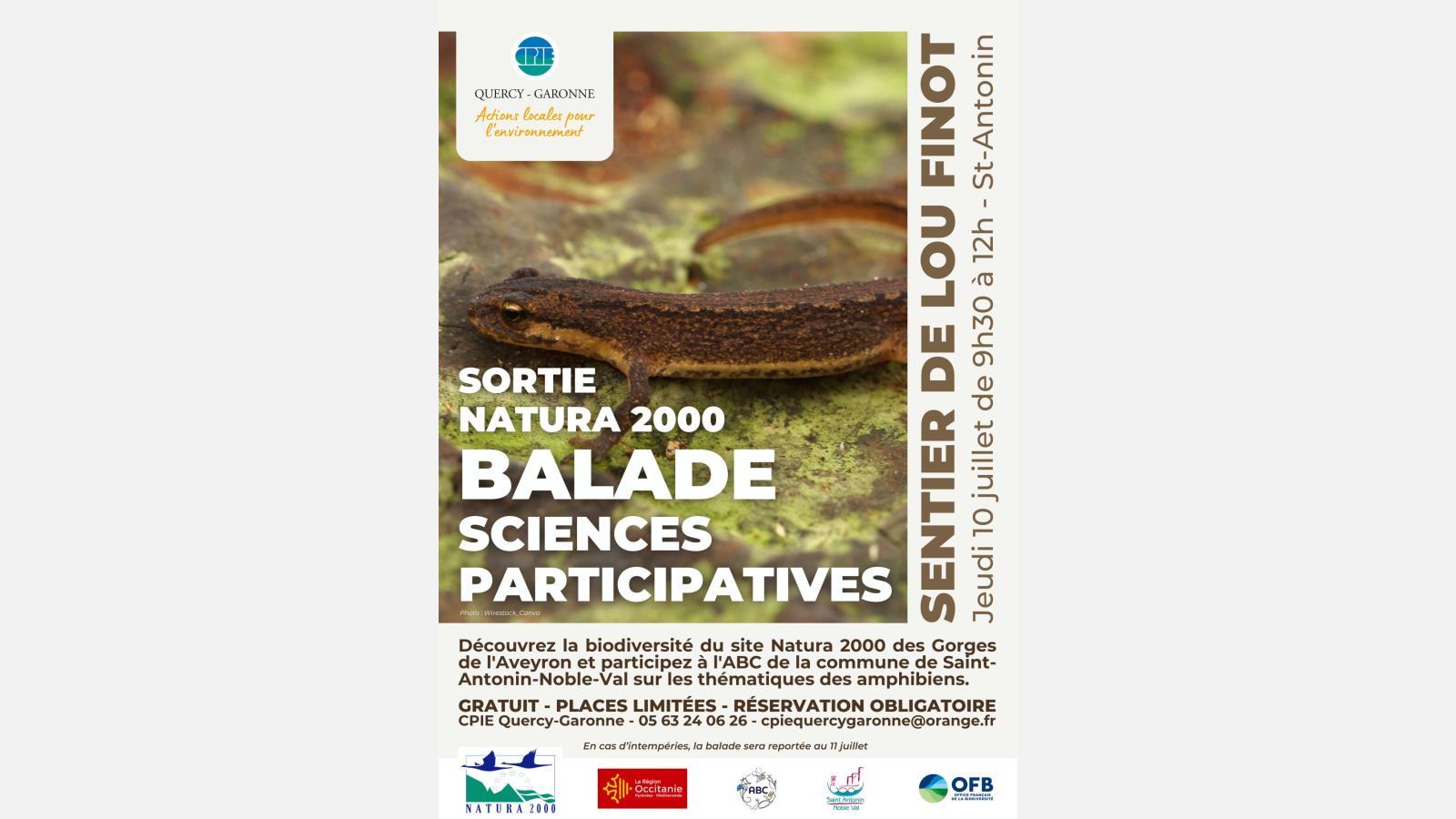 Balade Sciences Participatives jeudi 10 juillet 2025